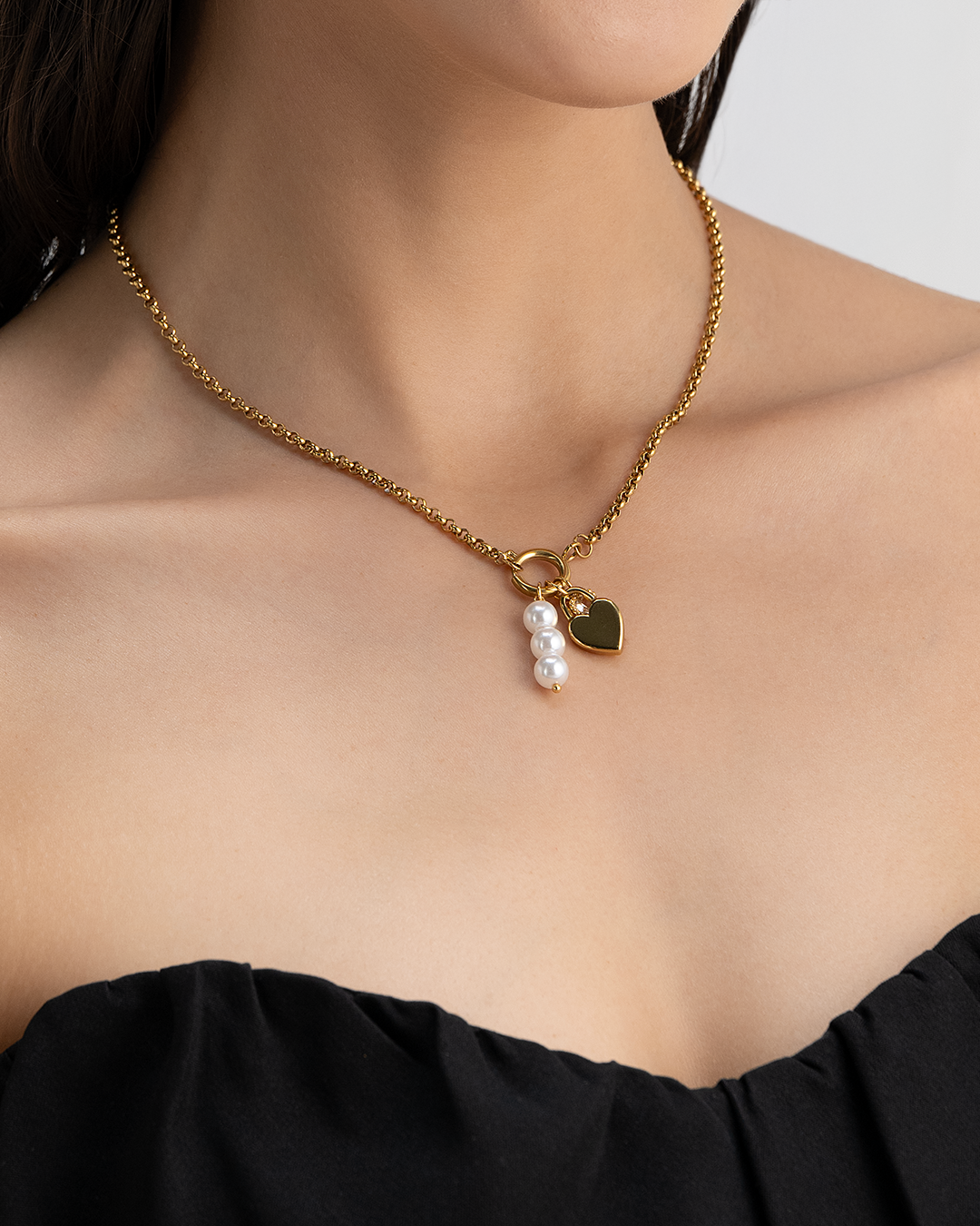 Locked in Luxe 18K Gold Plated Necklace