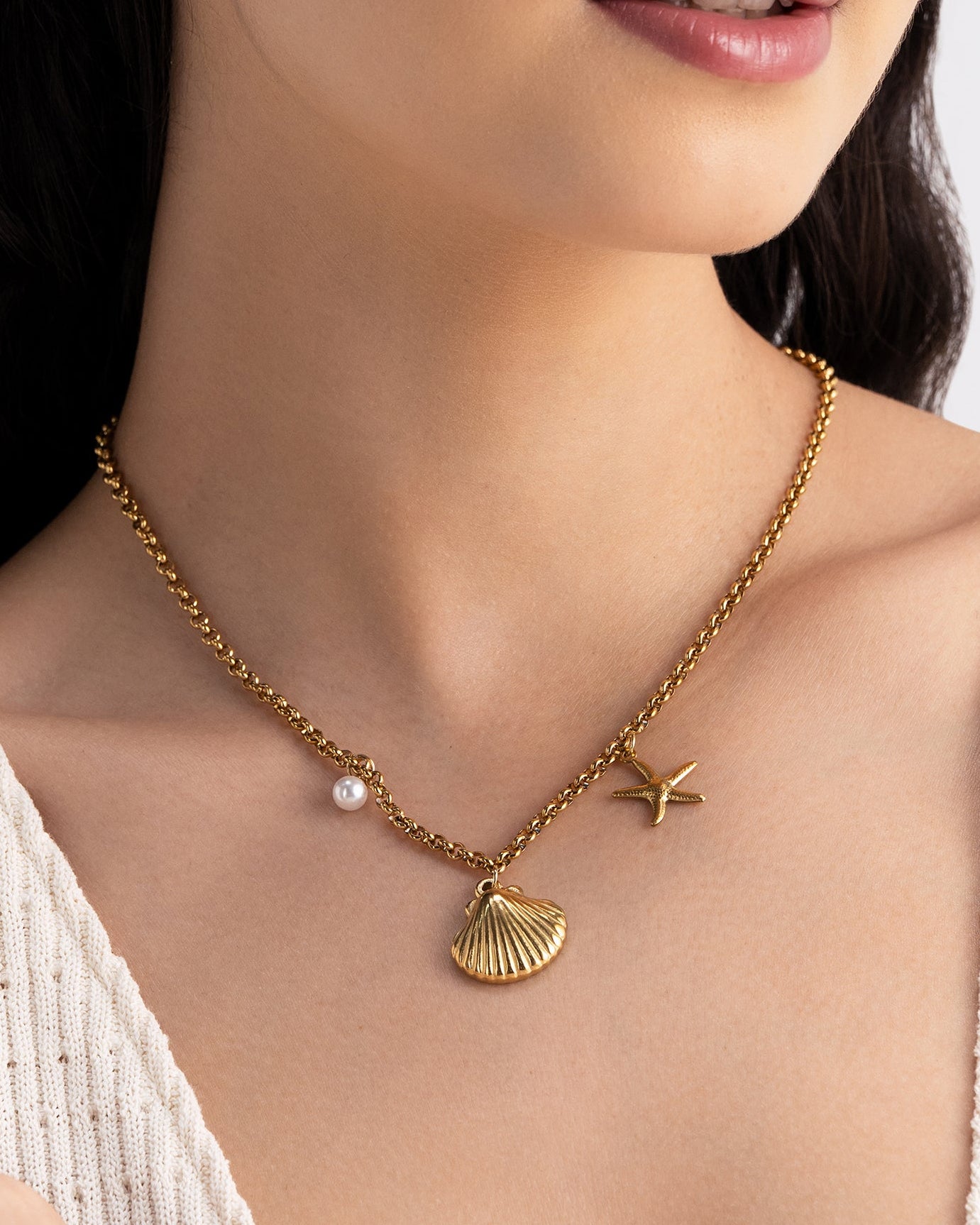 Coastal Charms 18K Gold Plated Necklace