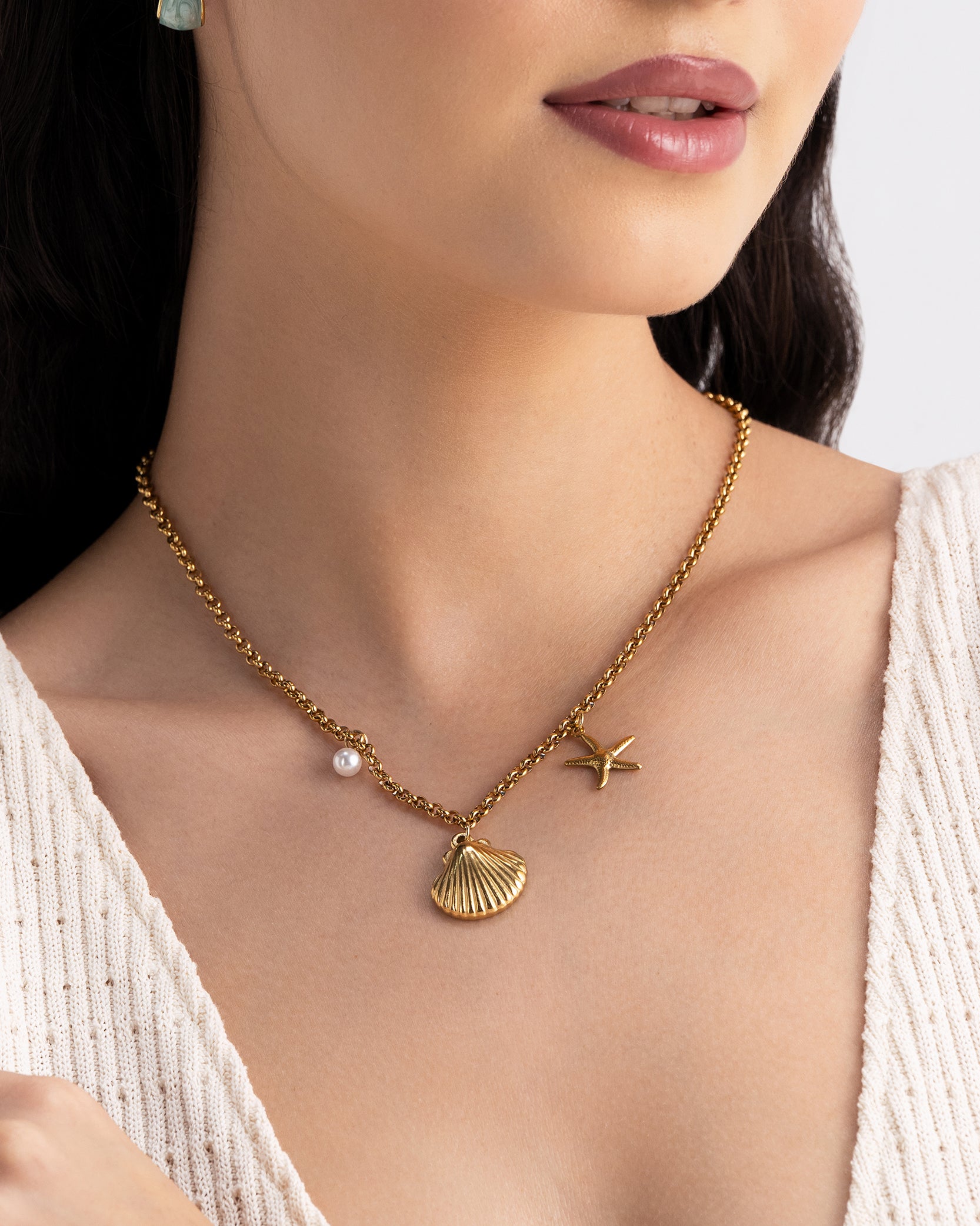 Coastal Charms 18K Gold Plated Necklace