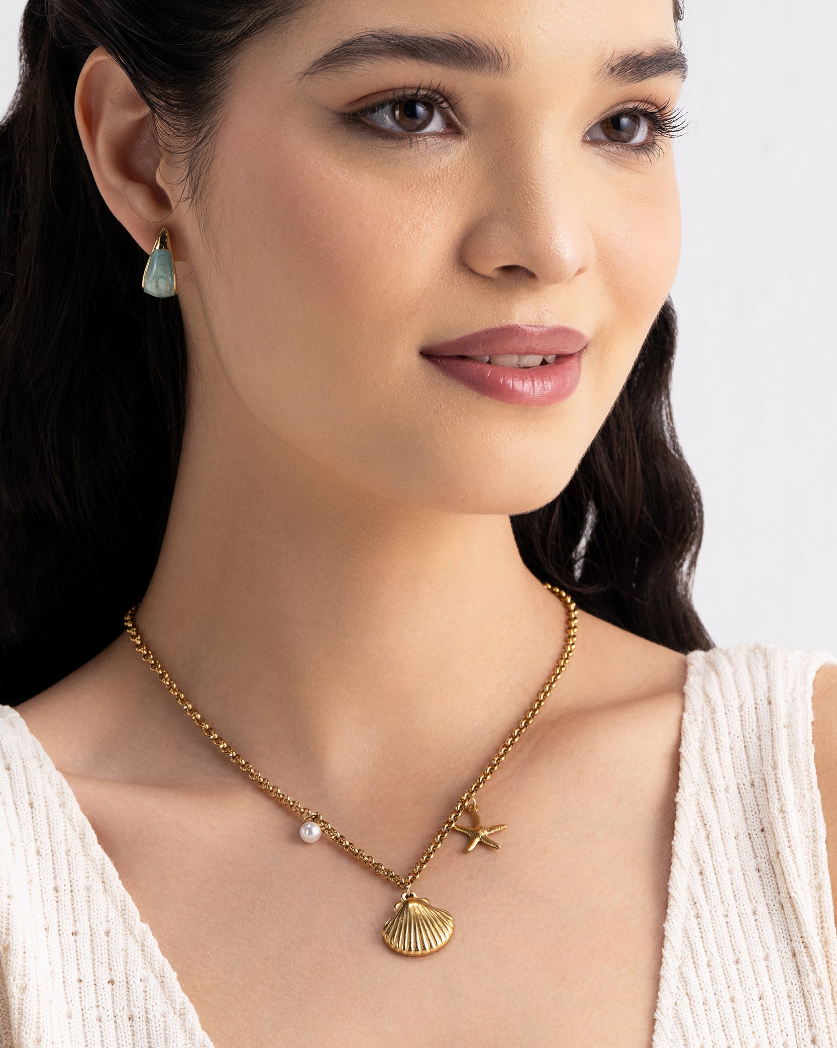 Blush Drop 18K Gold Plated Earrings