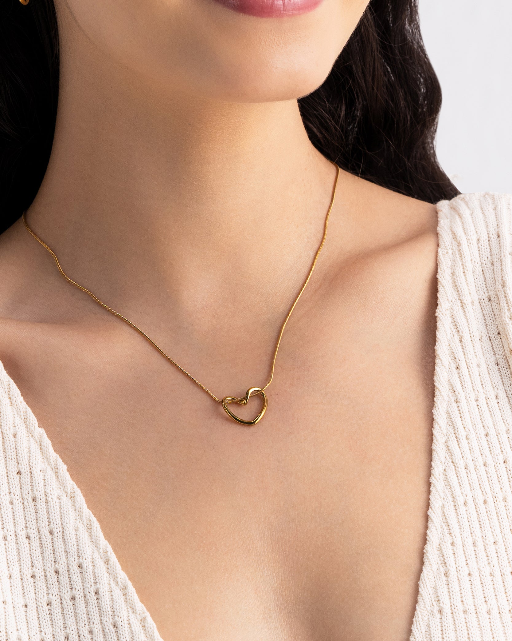 Unfolded Love 18K Gold Plated Necklace