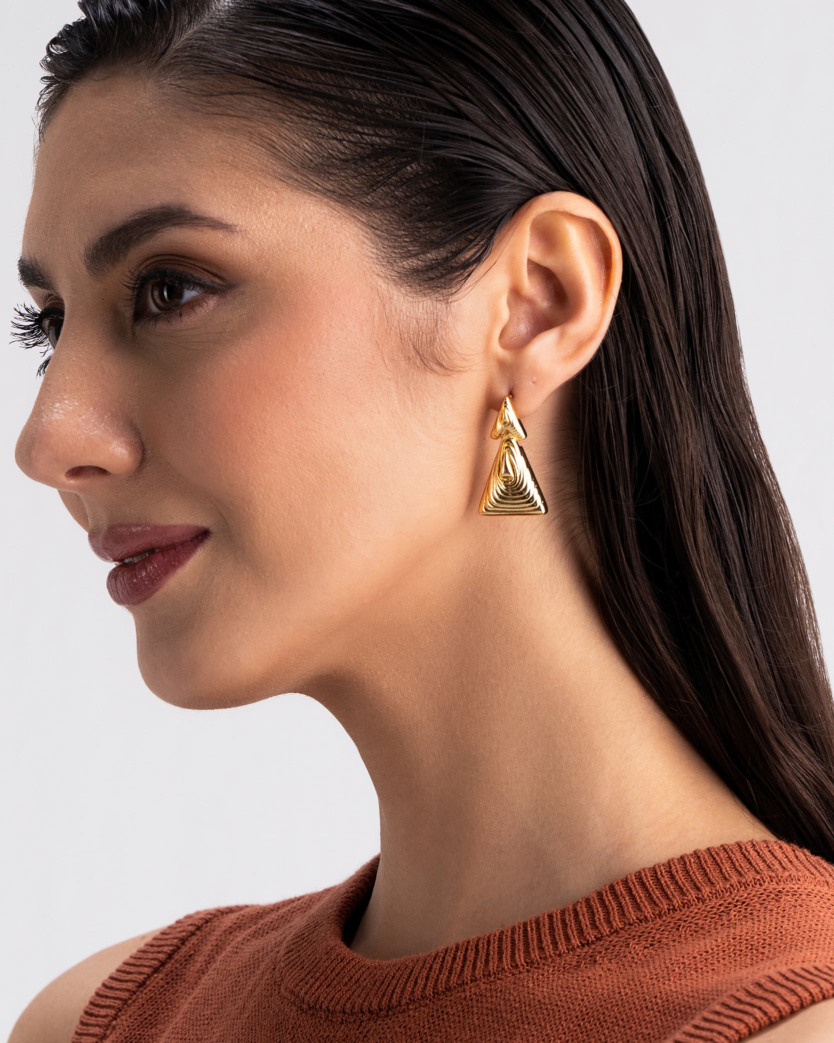 Viva Stud 18K Gold Plated Earrings