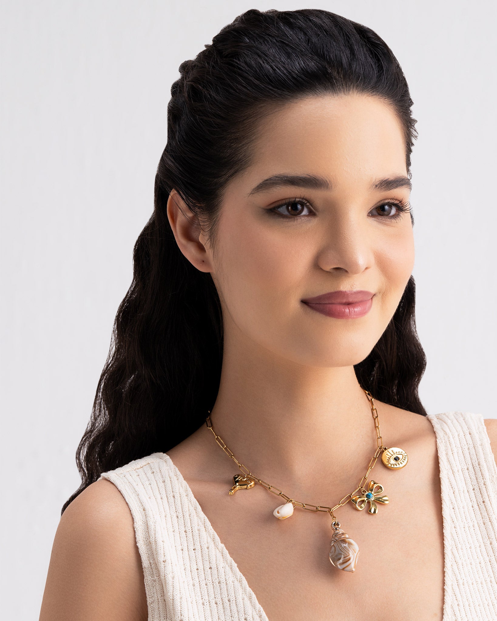 Nautical Charms 18K Gold Plated Necklace