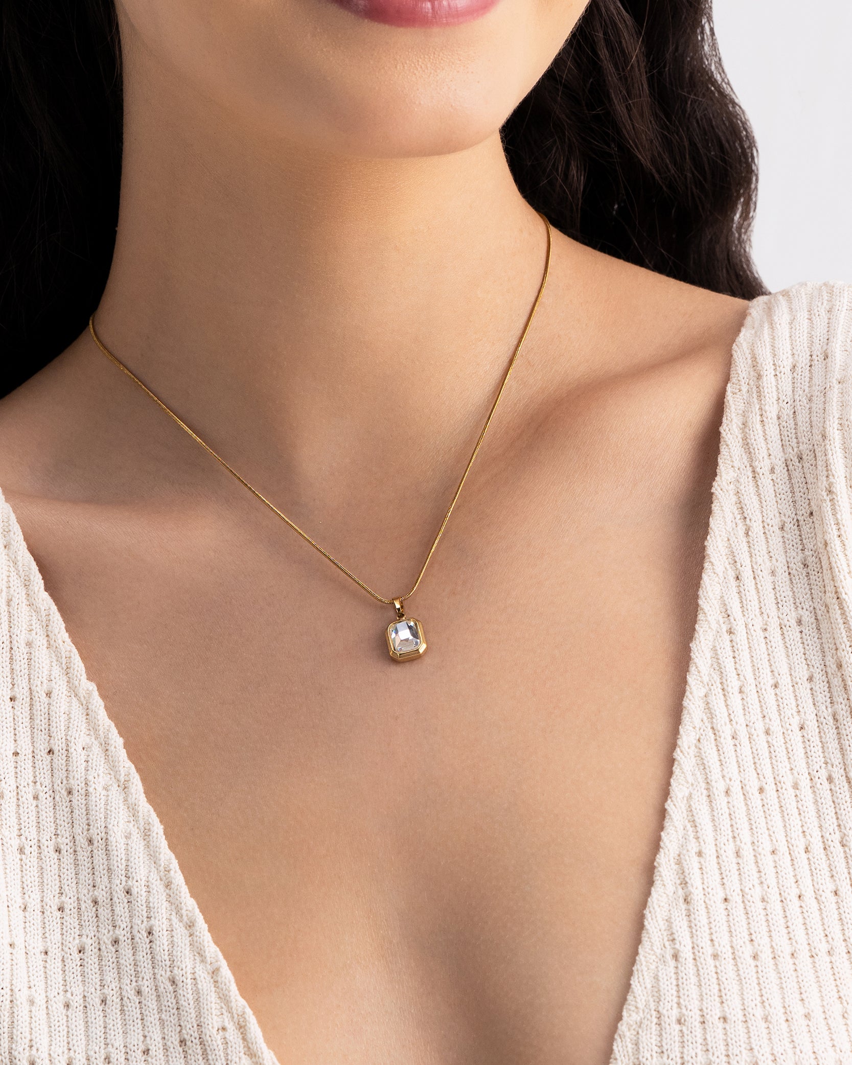 Crystal Vault 18K Gold Plated Necklace