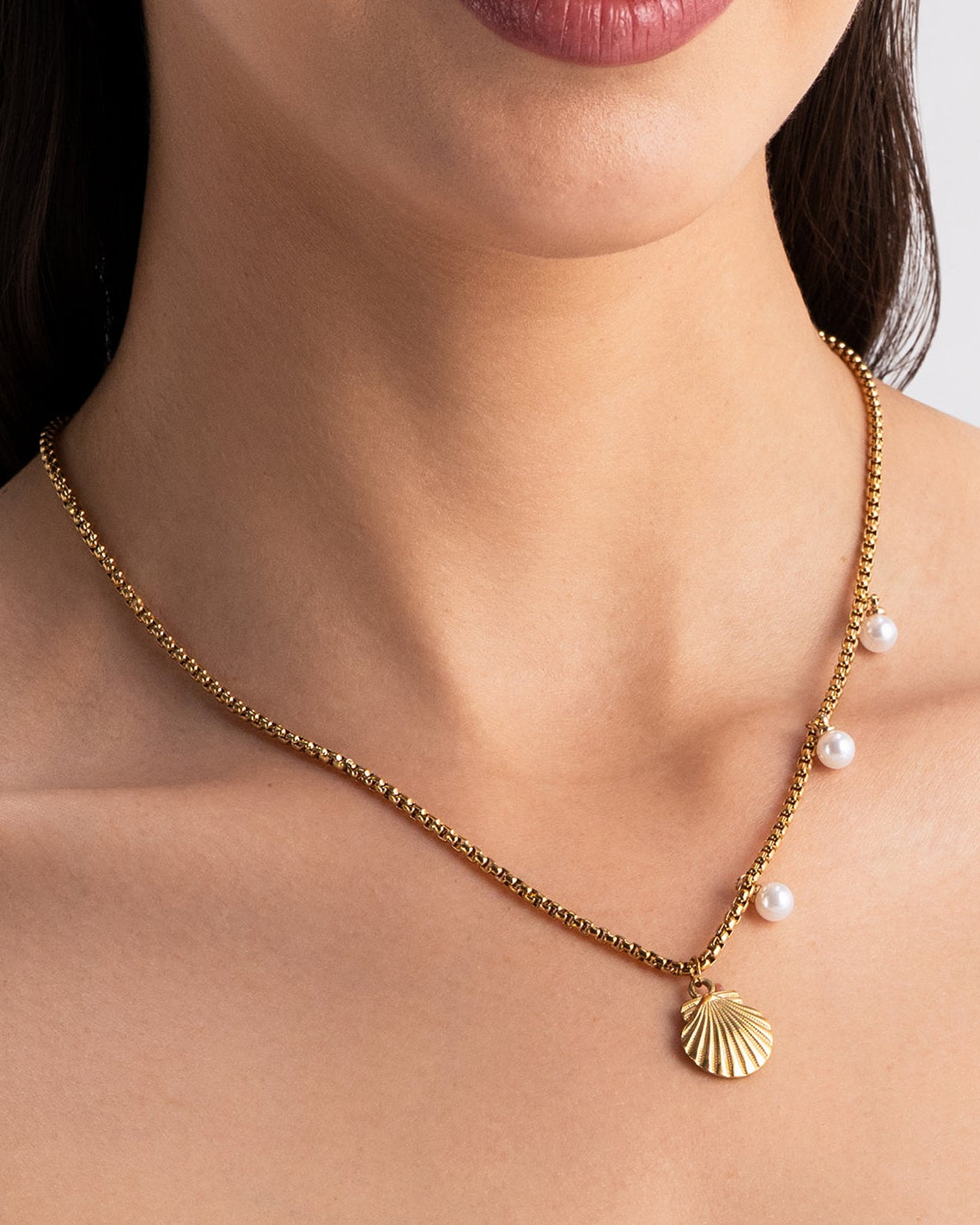 Sea Pearl 18K Gold Plated Necklace