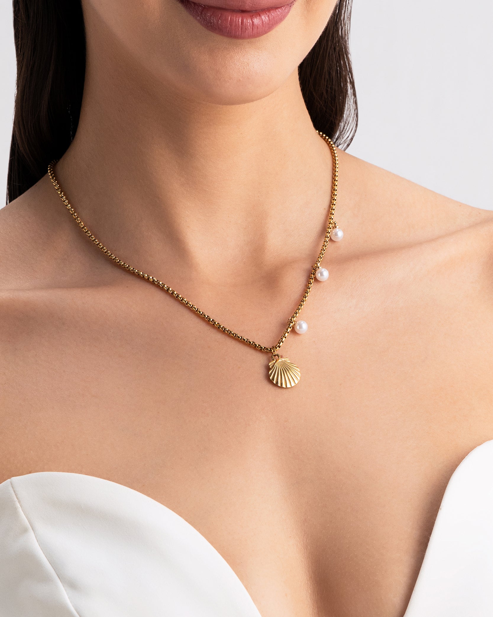 Sea Pearl 18K Gold Plated Necklace