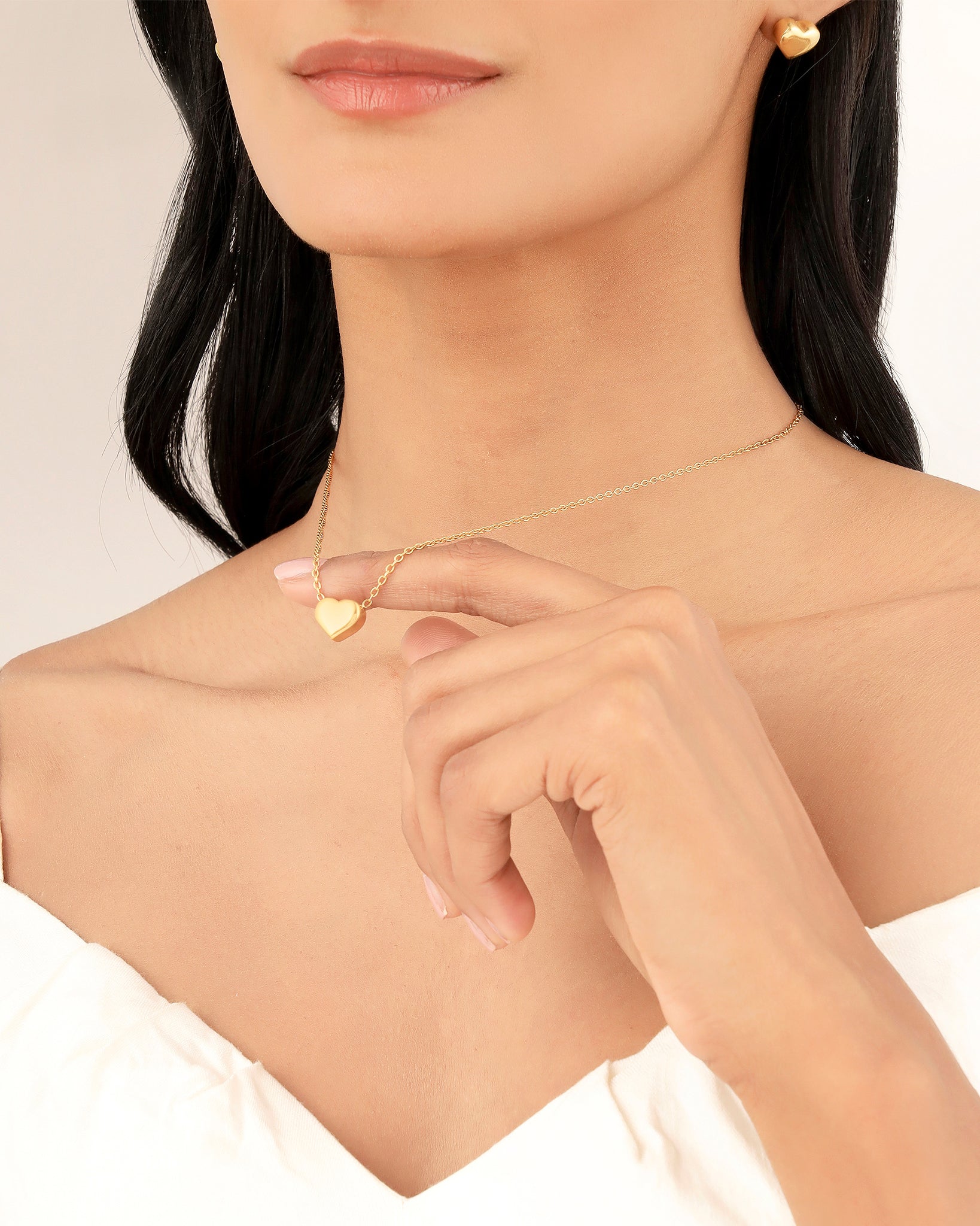 Gilded Heart 18K Gold Plated Set
