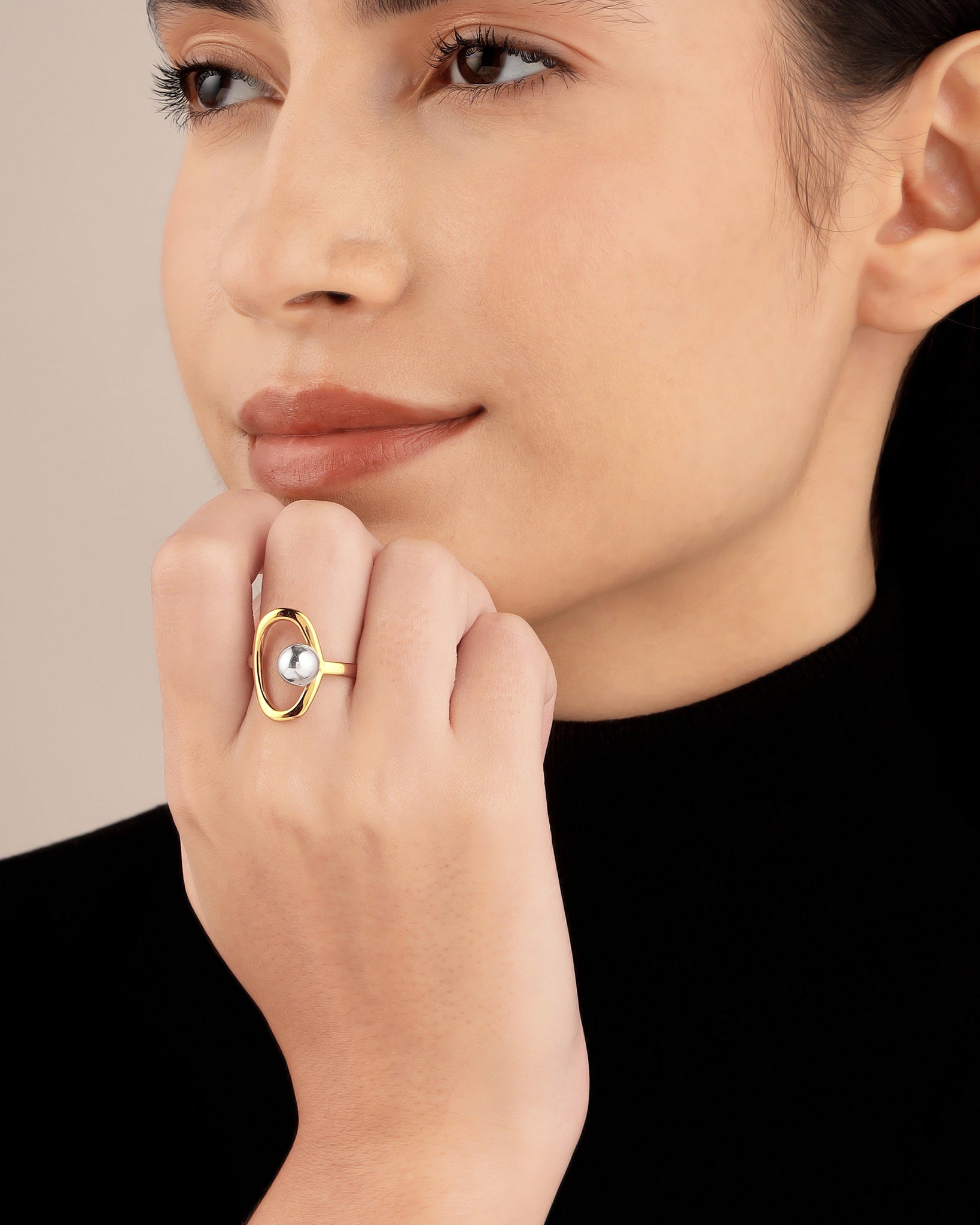 Nova 18K Gold Plated Ring