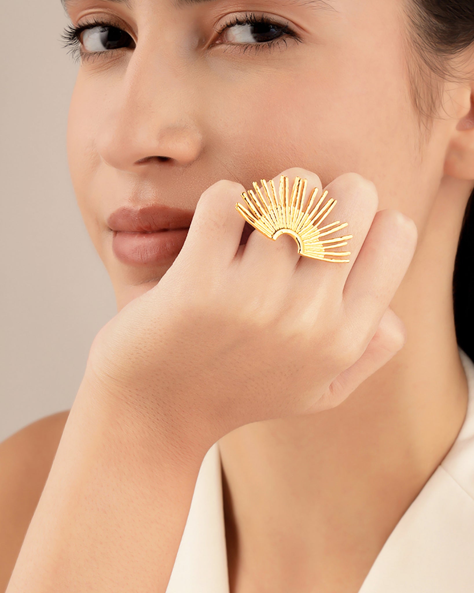 Solara 18K Gold Plated Ring