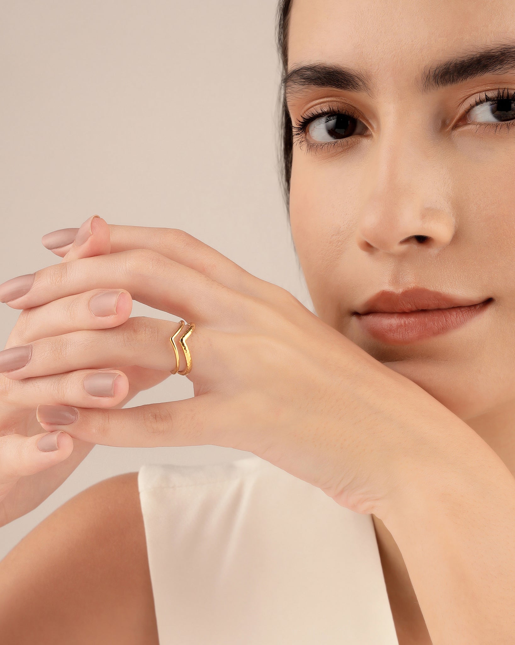 Vera 18K Gold Plated Ring