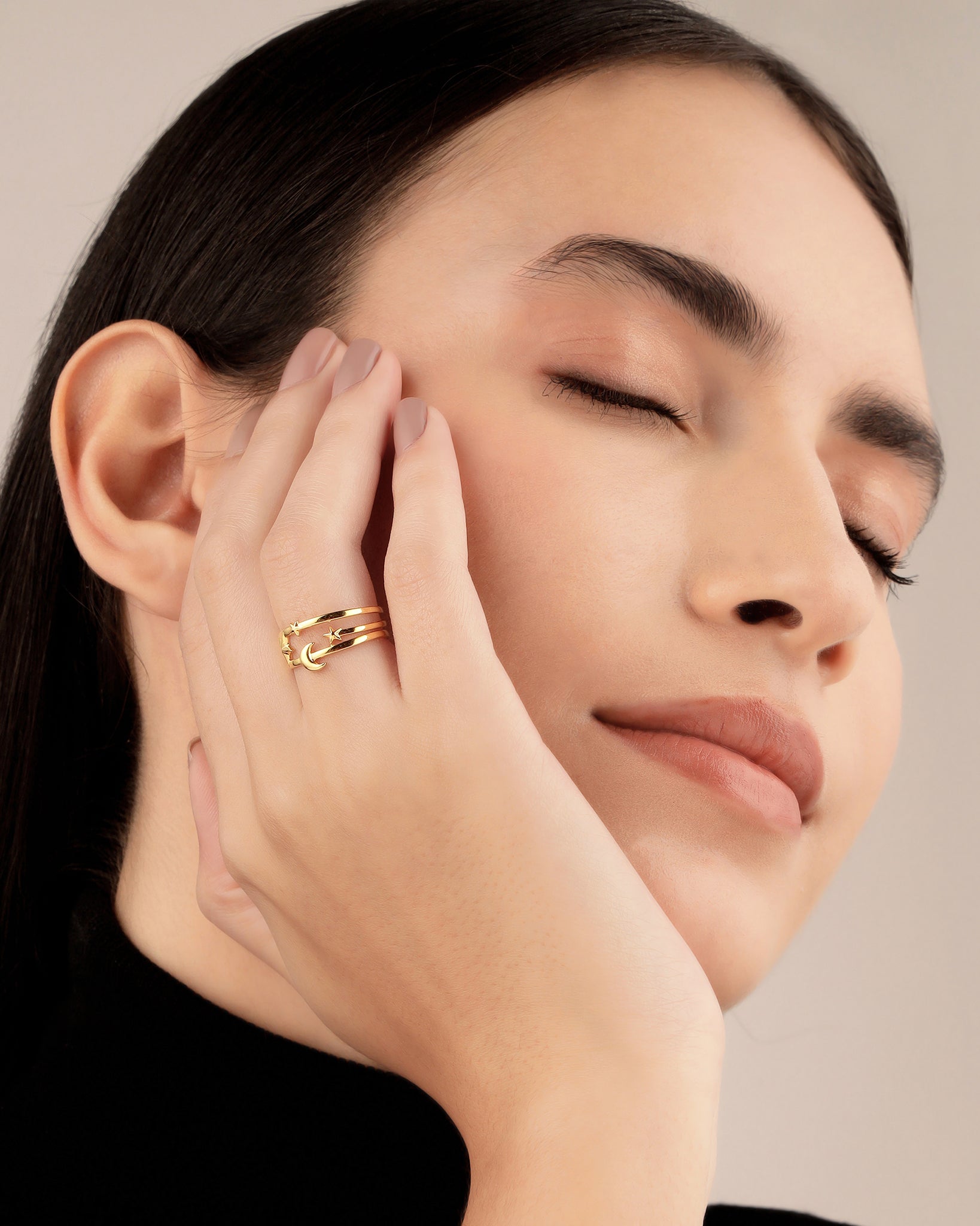 Cosmic 18K Gold Plated Ring