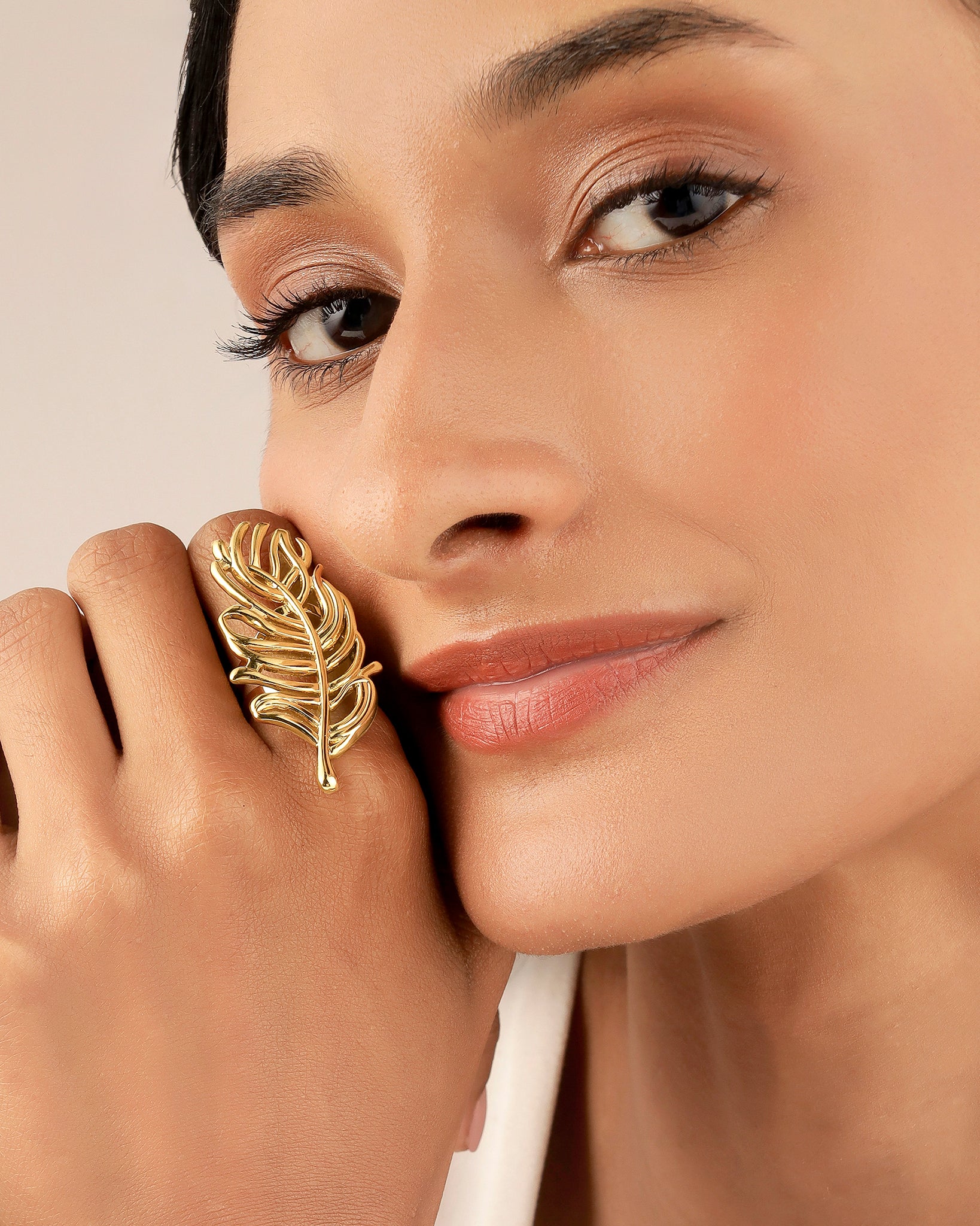 Aura Statement 18K Gold Plated Ring