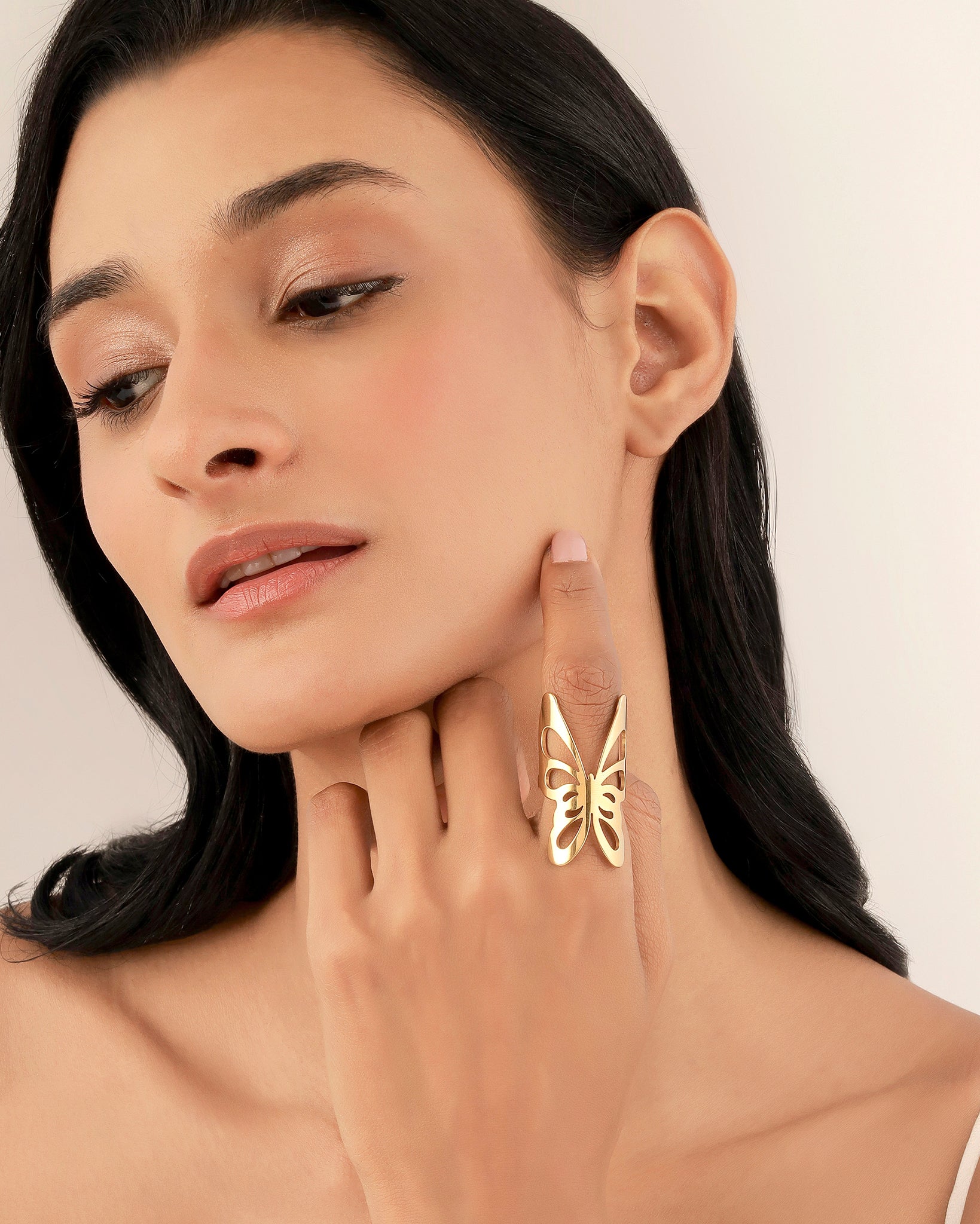 Butterfly 18K Gold Plated Ring