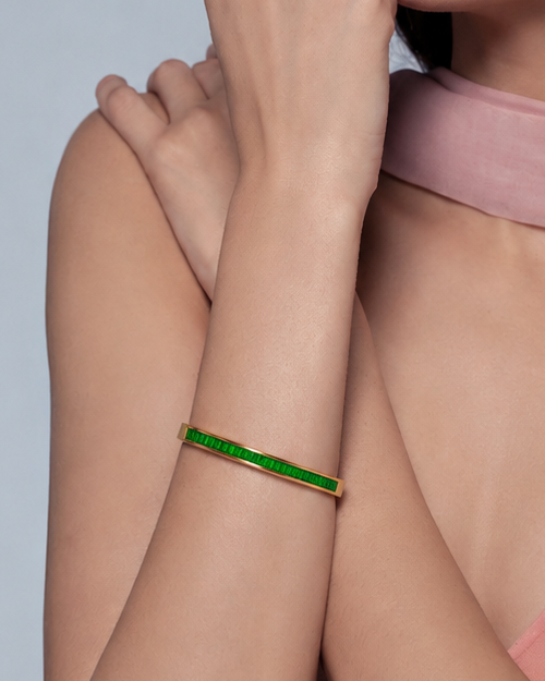 Jade 18K Gold Plated Bracelet